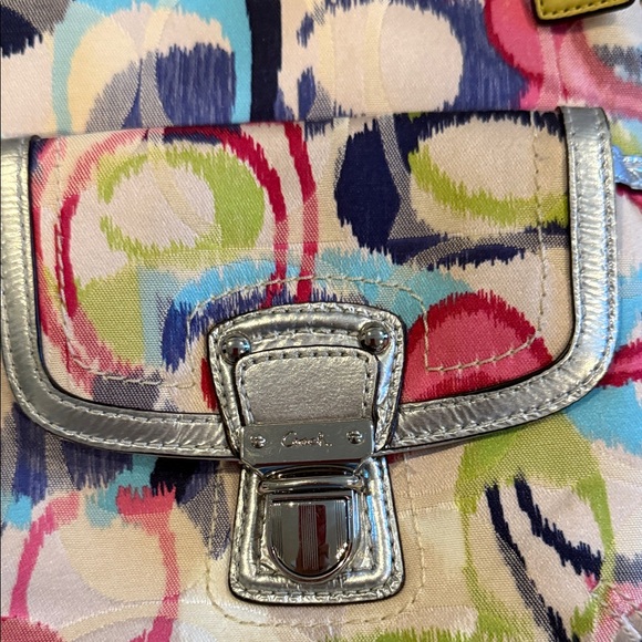 Coach Colorful Circle Pattern Shoulder Bag - Picture 3 of 16